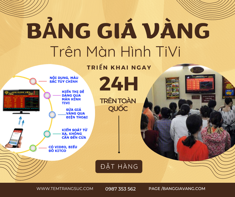 Bảng Giá Vàng Trên Màn Hình TiVi